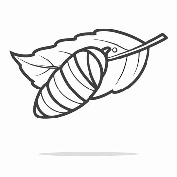 Silkworm clip art preview