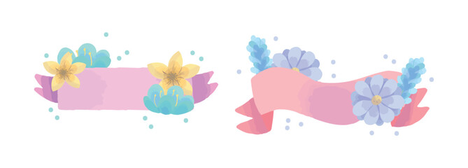 Set Ribbon Collection white background