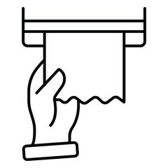 Personal Hygiene Clean Towel Vector Icon Design