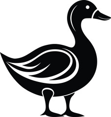 Duck silhouette, Duck vector icon