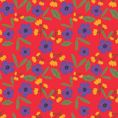 Seamless pattern with floral background