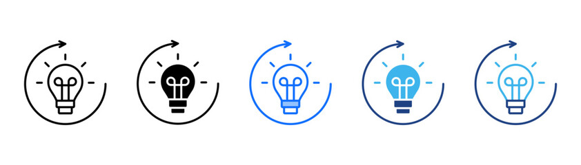 Roll Out Icon Set With Multiple Style Collection 