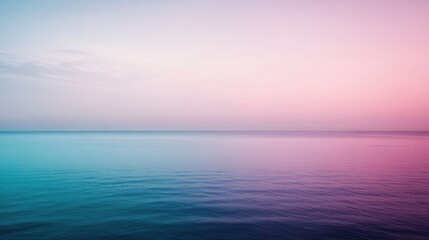 Fototapeta premium Create a calming gradient with shades of turquoise, pastel purple, and soft pink, blending seamlessly into each other. The colors should evoke tranquility and peace, resembling the colors of dawn