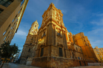 Malaga Cathedral is at Malaga city in the Andalusia community in Spain.