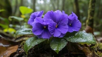 violet flower in the garden