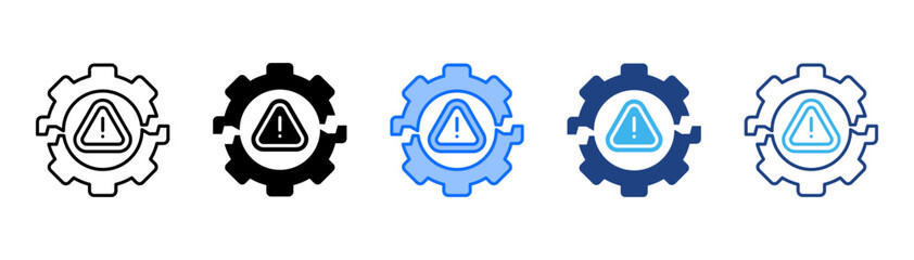 Incident Icon Set With Multiple Style Collection 