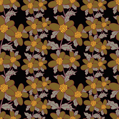 Obraz premium Seamless pattern with floral background