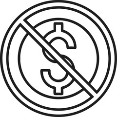 dollar sign on a white background