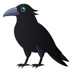 Fototapeta premium crow on a transparent background vector