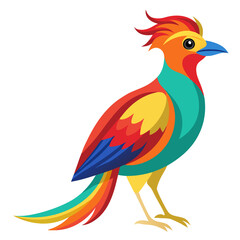colorful parrot isolated on transparent background