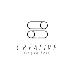 Minimalist Abstract Line Art Logo Design