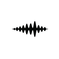 Abstract sound waveform audio frequency music