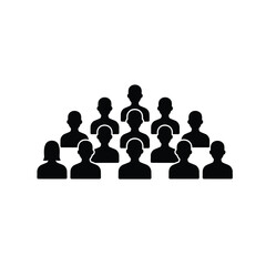 Group of people icon teamwork collaboration meeting