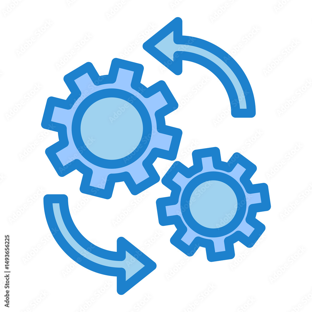 Poster processing vector icon