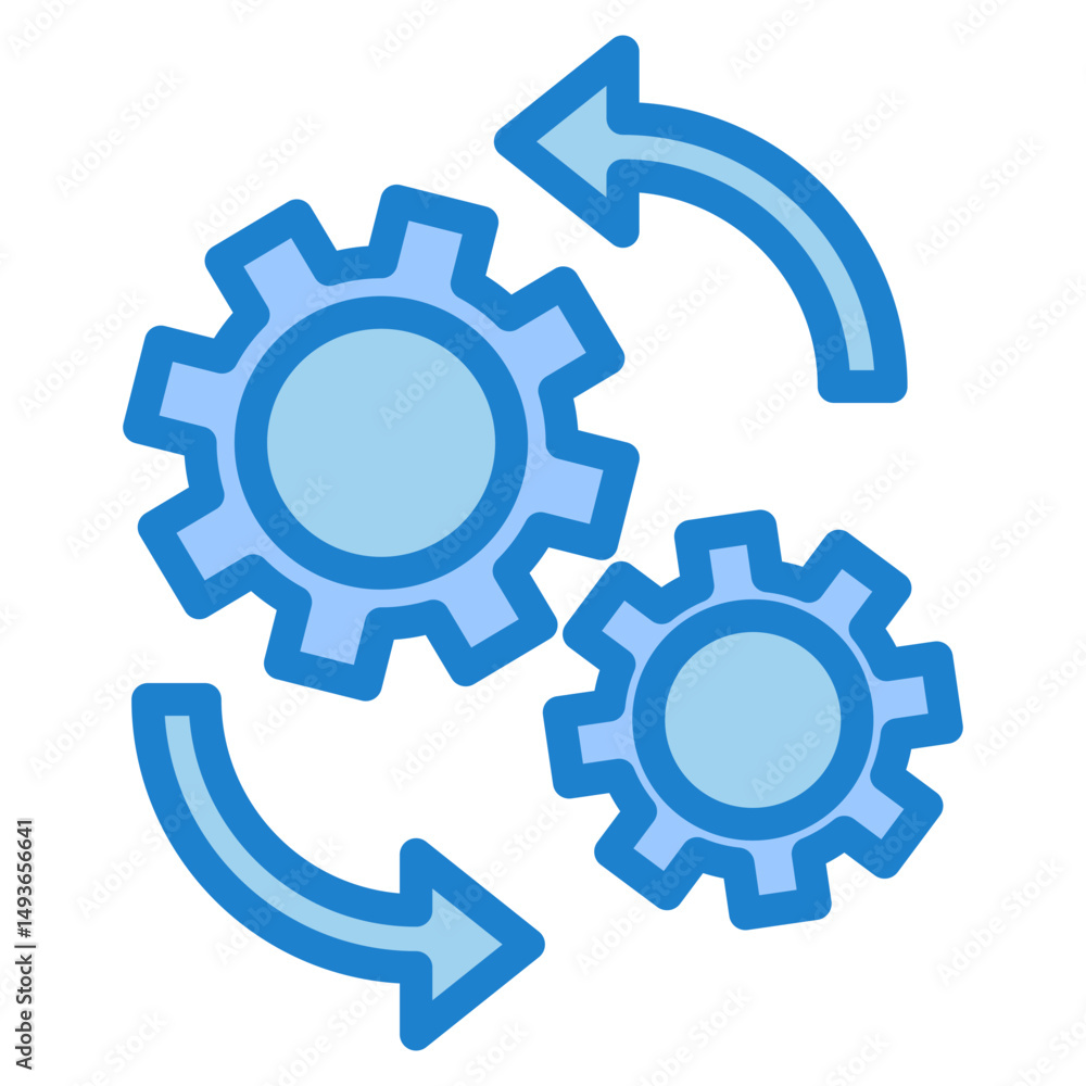 Poster processing vector icon