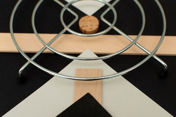 Geometric composition. Abstract geometric background	