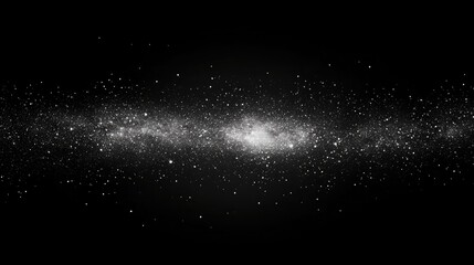 Stunning galaxy with countless stars on a black background
