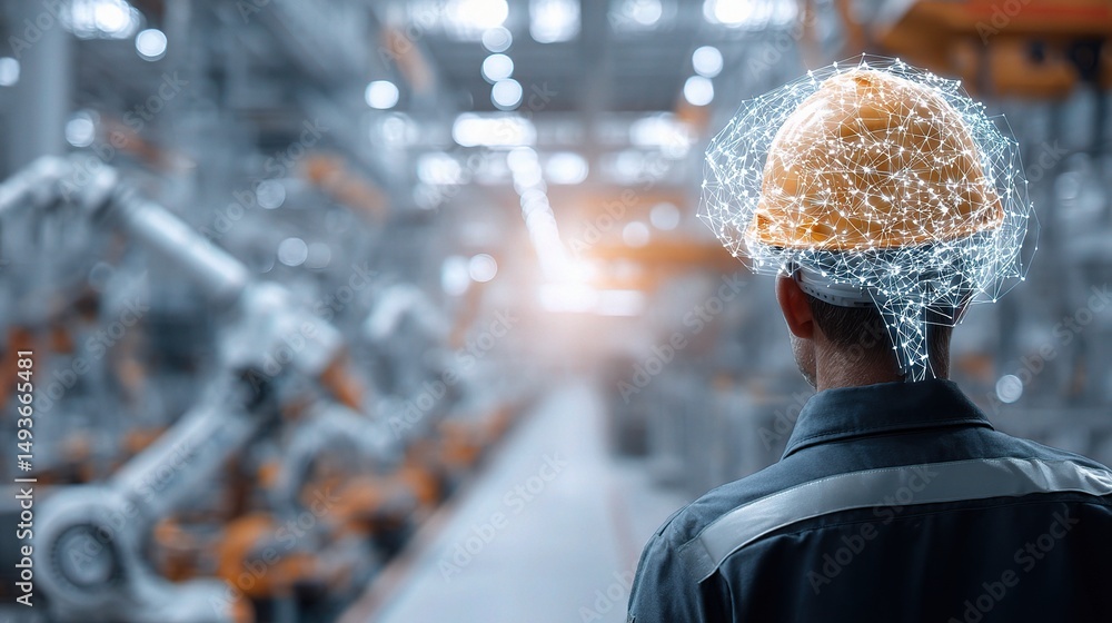Poster visualizing ai and machine learning models in manufacturing processes