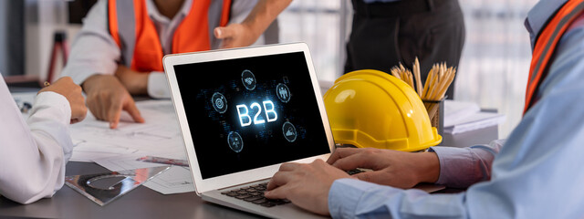Business person navigates B2B landscape, harness technology to enhance business-to-business...