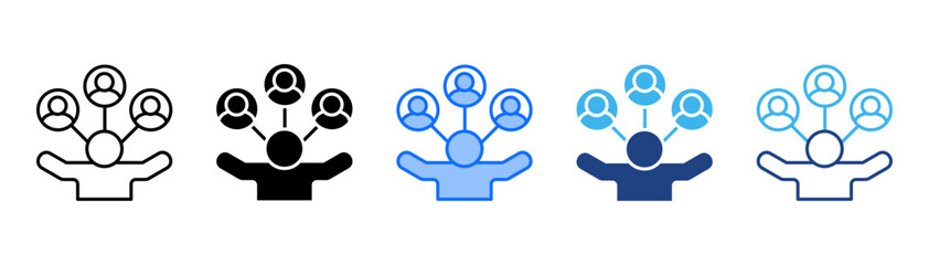 Affiliate Marketing Icon Set With Multiple Style Collection 