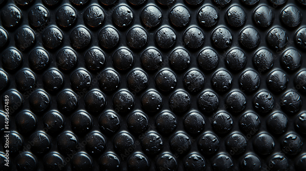 Poster abstract black circular pattern: modern dark texture with round shapes for graphic design and creati
