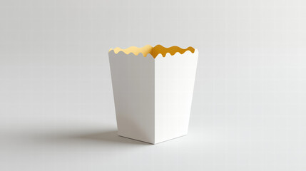Popcorn Box : A classic, minimalist popcorn box, brimming with buttery popcorn and ready to enhance any movie night or snack session. It's a feast for the senses.