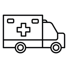 Ambulance Vector Icon For Rescue Emergency Medical