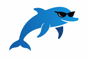 Obraz premium dolphin isolated on white background