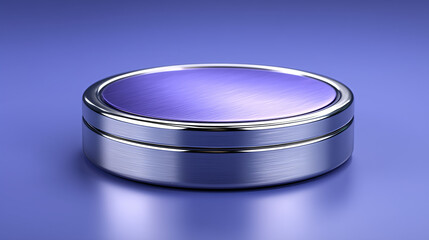 Purple podium or purple button on a purple background.