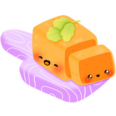 Cute kawaii cheese clipart 
