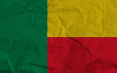 National BENIN Flag Design Featuring Green, Yellow, and Red Blocks of Color