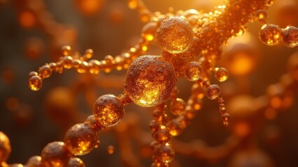 Microscopic image of orange virus