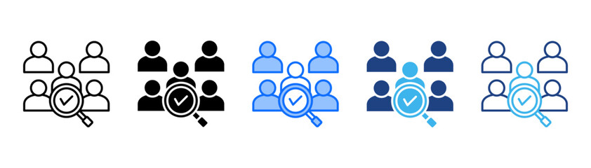 Screening Icon Set With Multiple Style Collection 