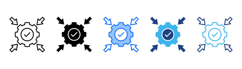 Impact Icon Set With Multiple Style Collection 