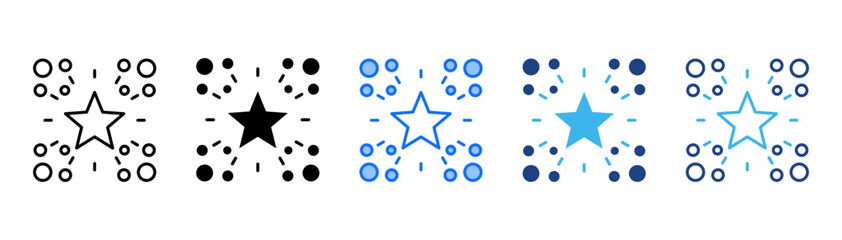 Differentiation Icon Set With Multiple Style Collection 