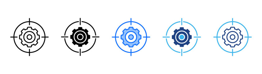 Vision Icon Set With Multiple Style Collection 