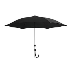 Minimalist Travel Beach Umbrella with a Sleek Modern Design Isolated on Transparent Background