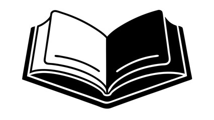 vector illustration of an open book