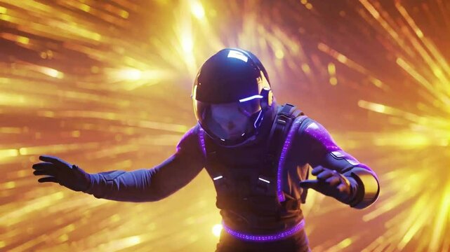 4K Cinematic Calm Breathing Practice Animation with Ambient Light and UI Flow

