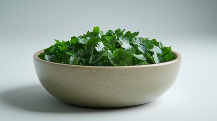 Fototapeta premium Fresh parsley in a bowl high resolution photo