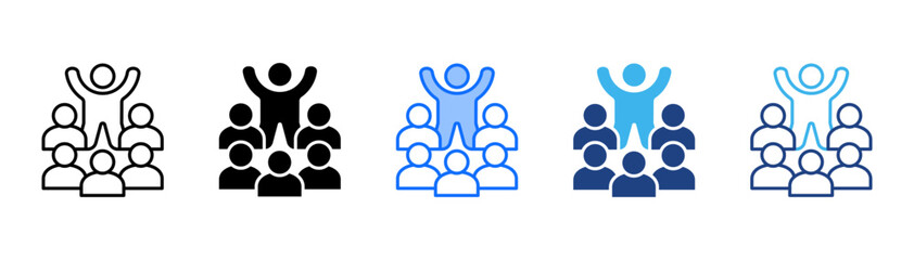 Persuasion Icon Set With Multiple Style Collection 