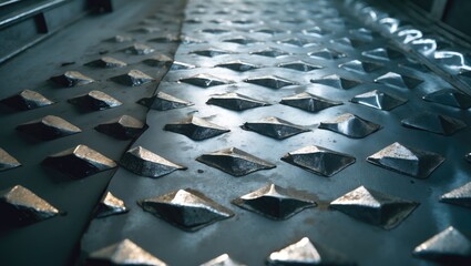 Checker Plate - With its intricate grooves, the surface of the checker plate delivers a stunning texture. Excellent for backgrounds in industrial or technical aesthetics.