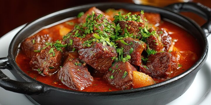 photo of delicious espetada portugese beef 