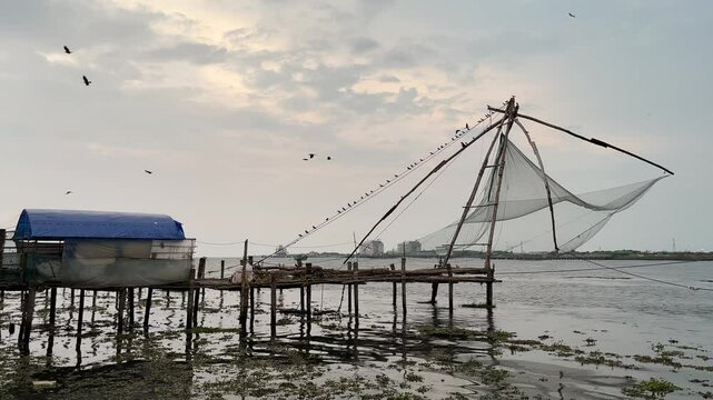 Chinese Fishing Nets in Kochi, Kerala