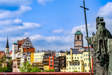 old town of wasserburg am inn - bavaria
