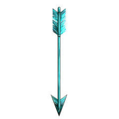 Contemporary Arrow with Crisp Clear Lines in Bright Isolated on Transparent Background