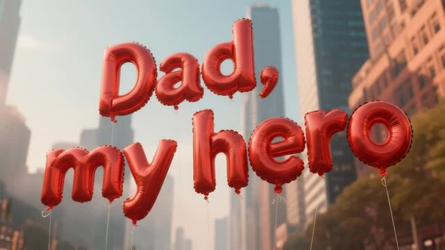 Globos de saludos a Pap&aacute;