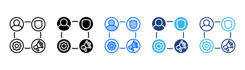 Abm Icon Set With Multiple Style Collection 