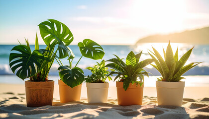 Bunga janda bolong di tepi pantai