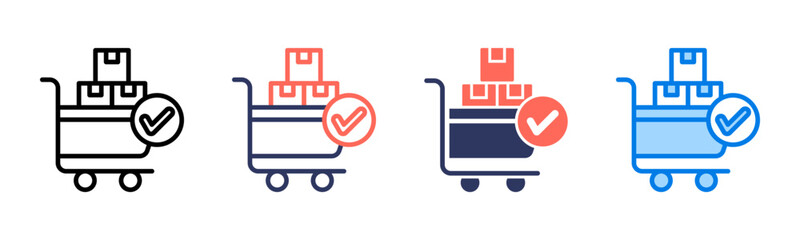 Procurement icon sheet multiple style collection